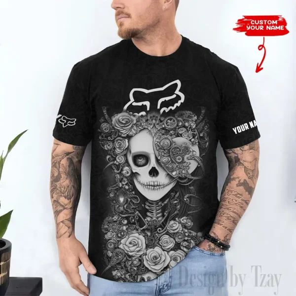 Fox Racing Custom 3D Printed T-shirt Trending 2025 VDTS313