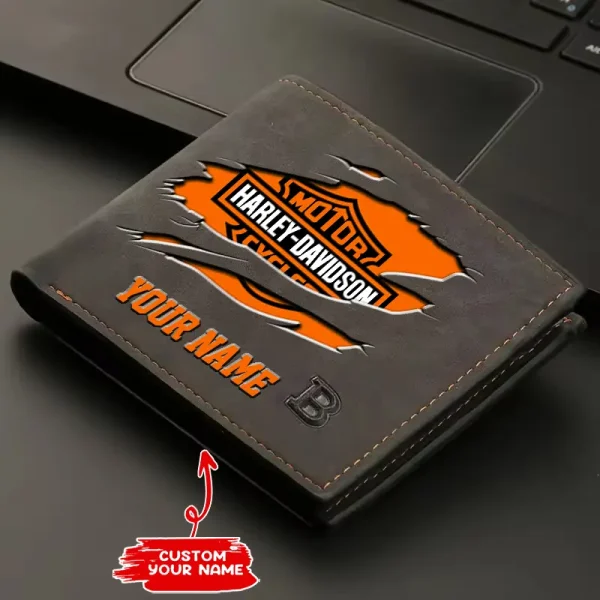 Harley Davidson Leather Mens Horizontal Wallet CBSLMHWD002