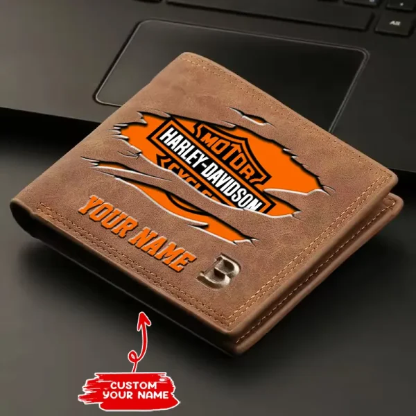 Harley Davidson Leather Mens Horizontal Wallet CBSLMHWD002 - Image 2