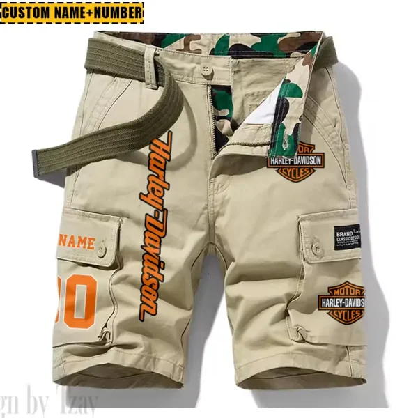 Harley Davidson New Summer Army Tactical Cargo Shorts Style 2025 CSBNSM002