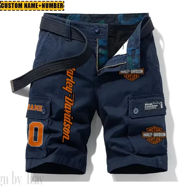 Harley Davidson New Summer Army Tactical Cargo Shorts Style 2025 CSBNSM002 - Image 3