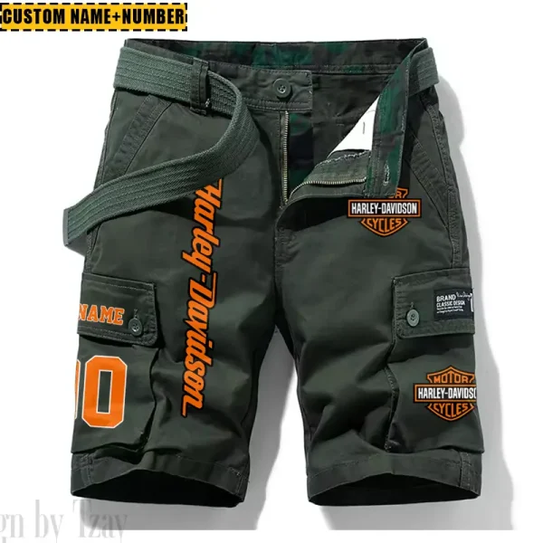 Harley Davidson New Summer Army Tactical Cargo Shorts Style 2025 CSBNSM002 - Image 5