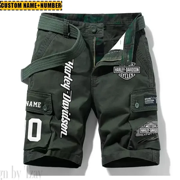 Harley Davidson New Summer Army Tactical Cargo Shorts Style 2025 CSBNSM003 - Image 4