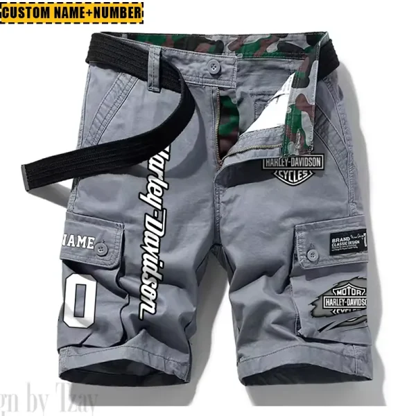 Harley Davidson New Summer Army Tactical Cargo Shorts Style 2025 CSBNSM003 - Image 5