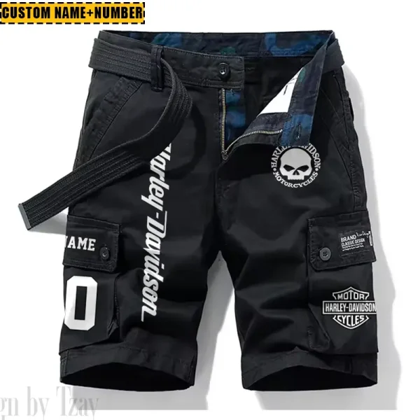 Harley Davidson New Summer Army Tactical Cargo Shorts Style 2025 CSBNSM004
