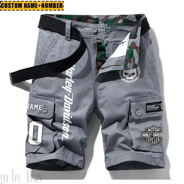 Harley Davidson New Summer Army Tactical Cargo Shorts Style 2025 CSBNSM004 - Image 2