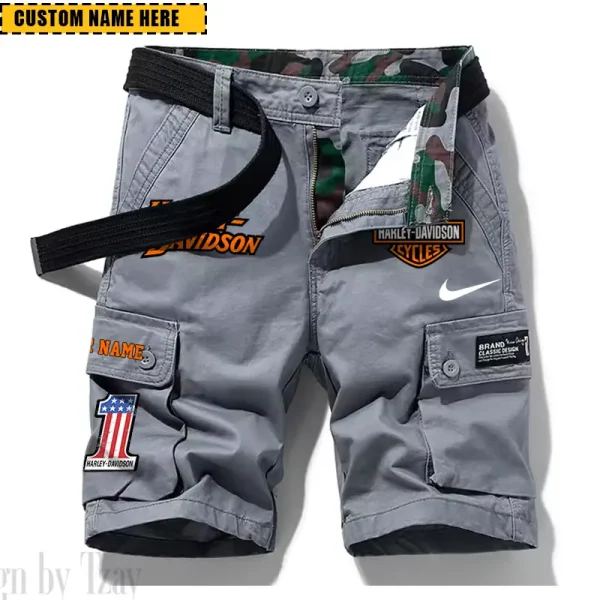 Harley Davidson New Summer Army Tactical Cargo Shorts Style 2025 CSBNSM006