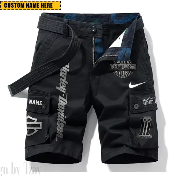 Harley Davidson New Summer Army Tactical Cargo Shorts Style 2025 CSBNSM007