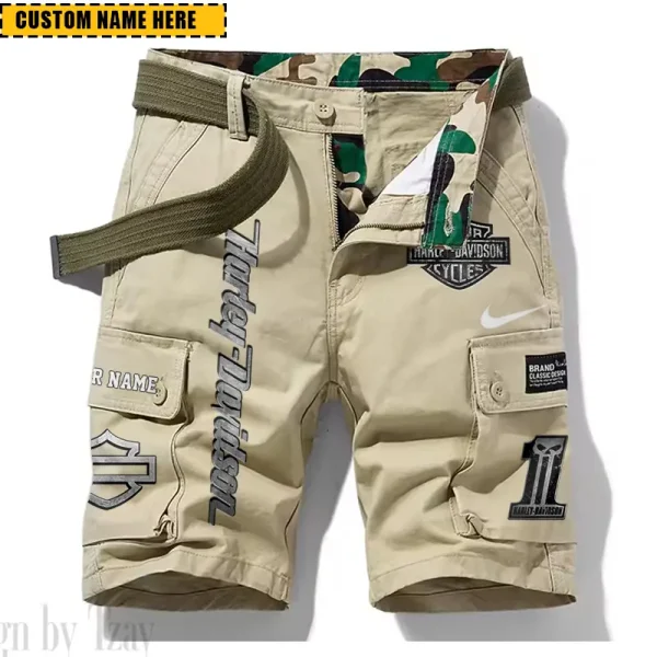 Harley Davidson New Summer Army Tactical Cargo Shorts Style 2025 CSBNSM007 - Image 2