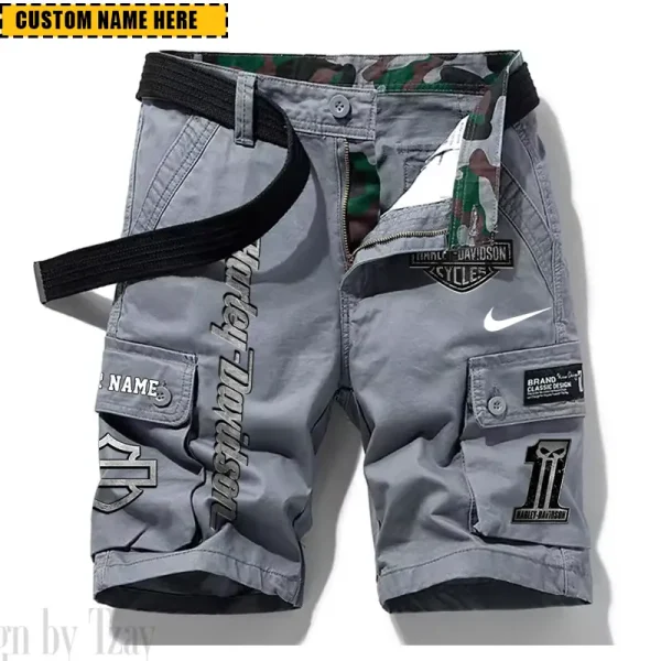 Harley Davidson New Summer Army Tactical Cargo Shorts Style 2025 CSBNSM007 - Image 4