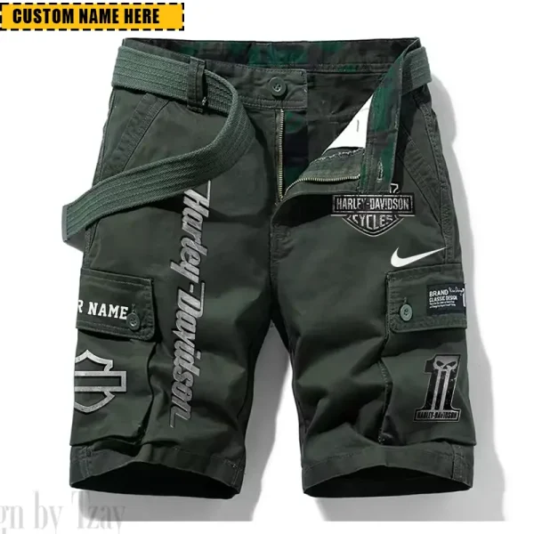 Harley Davidson New Summer Army Tactical Cargo Shorts Style 2025 CSBNSM007 - Image 5
