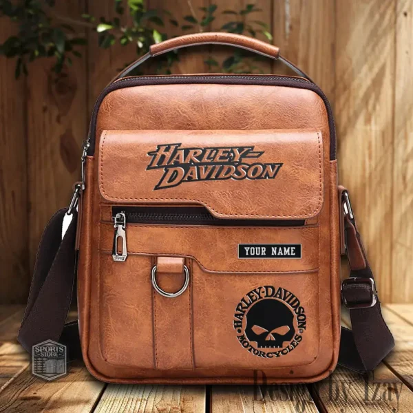Harley Davidson Leather Pocket Bag Style 2025 CSBBALO001
