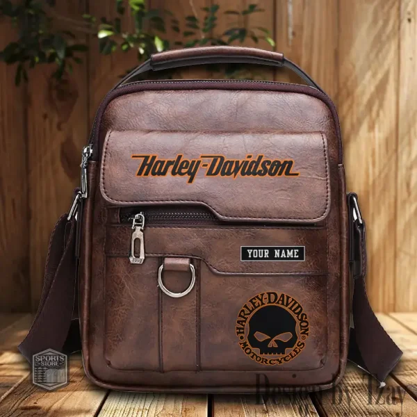 Harley Davidson Leather Pocket Bag Style 2025 CSBBALO002