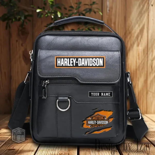 Harley Davidson Leather Pocket Bag Style 2025 CSBBALO003