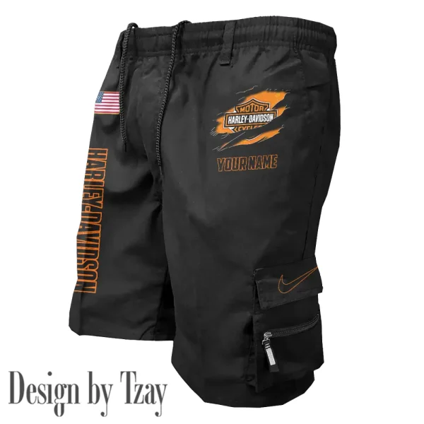 Harley Davidson Jogging Camo Casual Sports Shorts VDMSHORT008