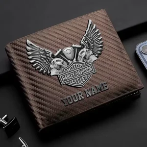 Harley Davidson Card Holder License Money Bag Carbon Wallet New 2025 CBSCWCHL010