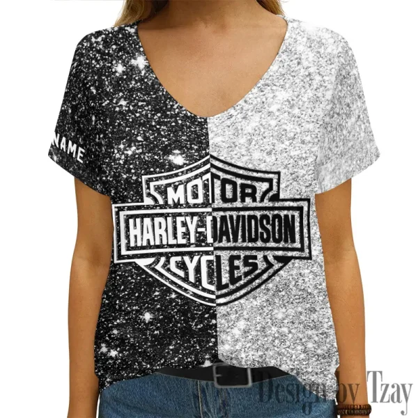 Harley Davidson Women's Swinging V-Neck Short Sleeve CBSWSVS062