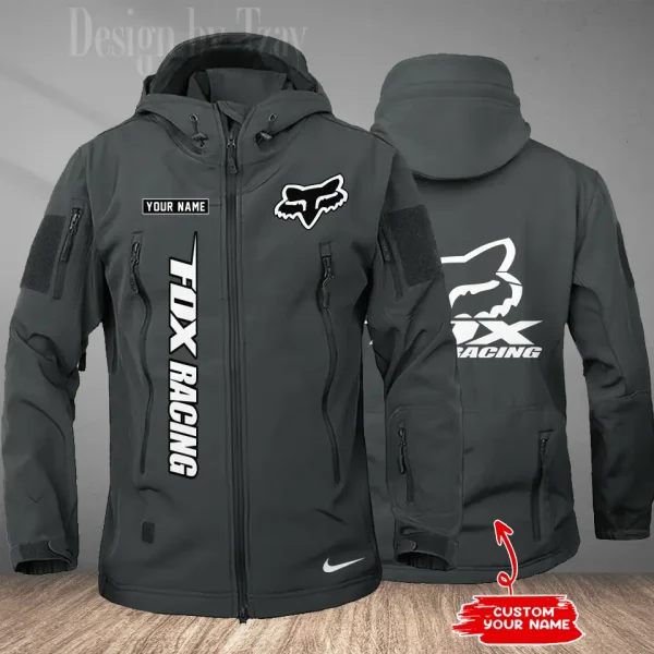 Foxing Racing Men's Soft Shell Hiking Camping Windproof Warm Jacket CBSMSSHCJ001 - Image 2