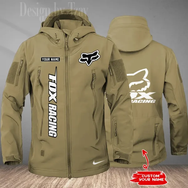 Foxing Racing Men's Soft Shell Hiking Camping Windproof Warm Jacket CBSMSSHCJ001 - Image 3