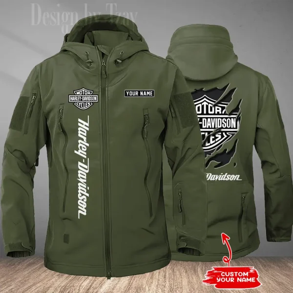 Harley Davidson Men's Soft Shell Hiking Camping Windproof Warm Jacket CBSMSSHCJ004