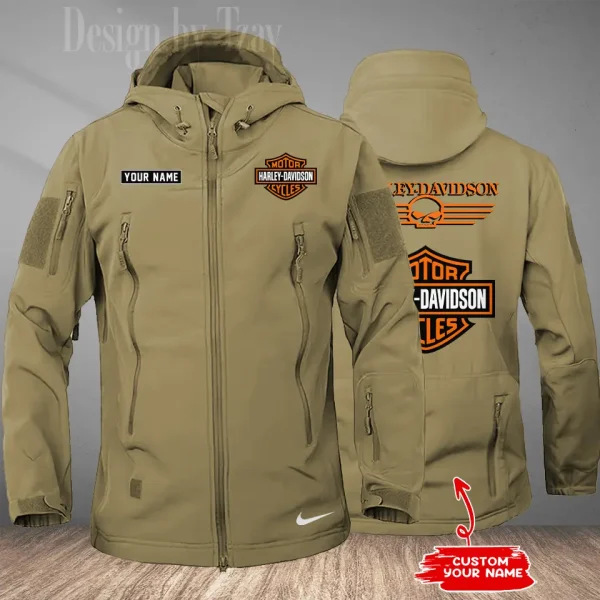 Harley Davidson Men's Soft Shell Hiking Camping Windproof Warm Jacket CBSMSSHCJ007 - Image 2