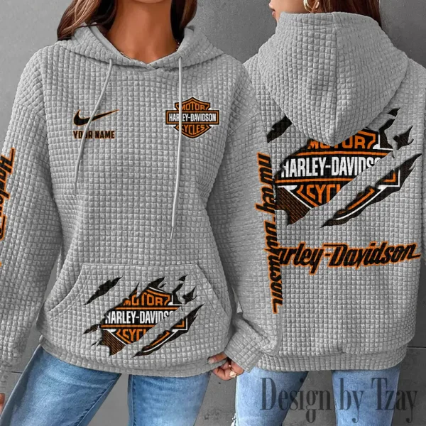 Harley Davidson New Waffle Hoodie New 2025 VDNWH005