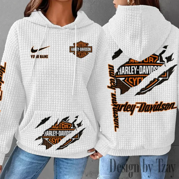Harley Davidson New Waffle Hoodie New 2025 VDNWH005
