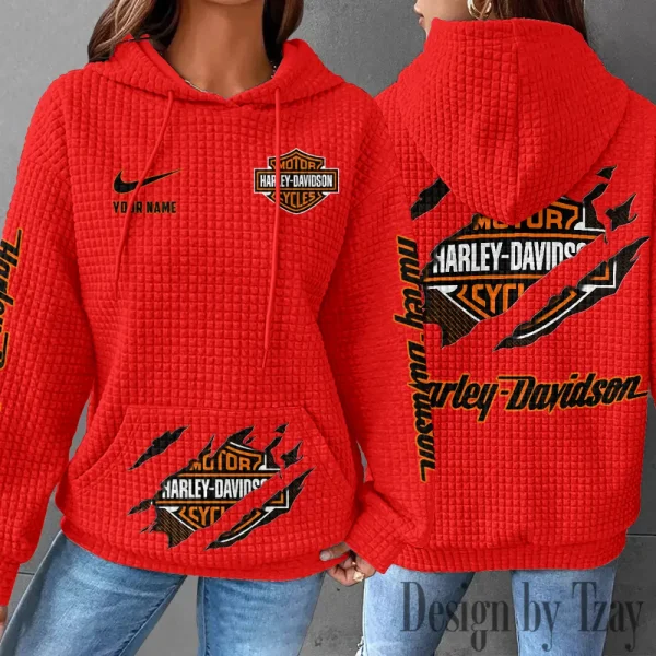 Harley Davidson New Waffle Hoodie New 2025 VDNWH005