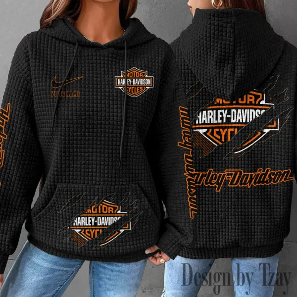 Harley Davidson New Waffle Hoodie New 2025 VDNWH005