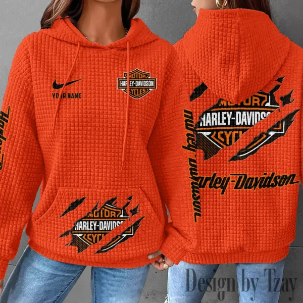Harley Davidson New Waffle Hoodie New 2025 VDNWH005