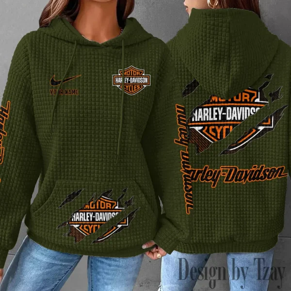 Harley Davidson New Waffle Hoodie New 2025 VDNWH005