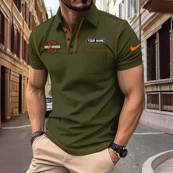 Harley Davidson Men's Short Sleeve Polo Shirt CSBCPSSMS008 - Image 3