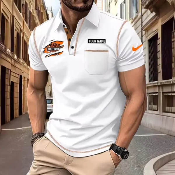 Harley Davidson Men's Short Sleeve Polo Shirt CSBCPSSMS010 - Image 2