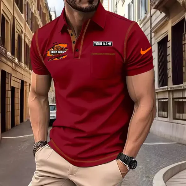 Harley Davidson Men's Short Sleeve Polo Shirt CSBCPSSMS010 - Image 3
