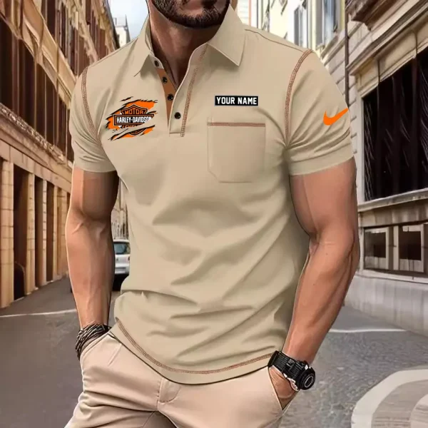 Harley Davidson Men's Short Sleeve Polo Shirt CSBCPSSMS010 - Image 4