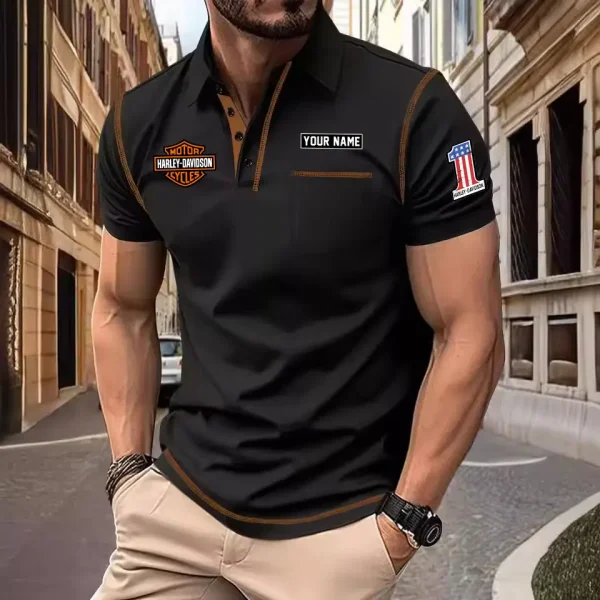 Harley Davidson Men's Short Sleeve Polo Shirt CSBCPSSMS012