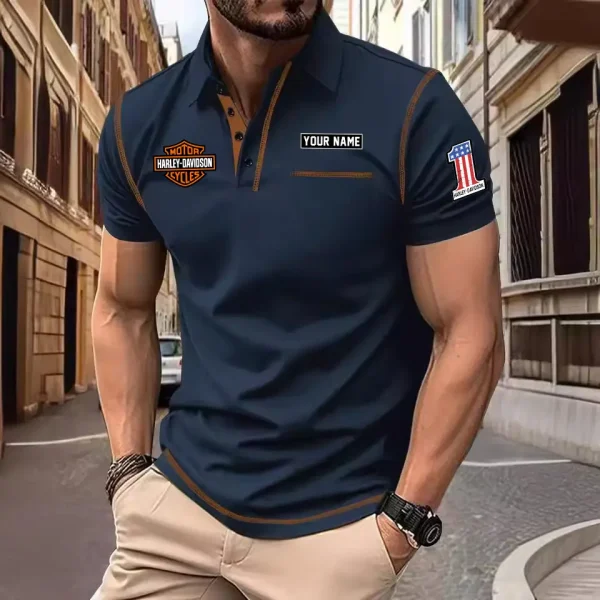 Harley Davidson Men's Short Sleeve Polo Shirt CSBCPSSMS012 - Image 6