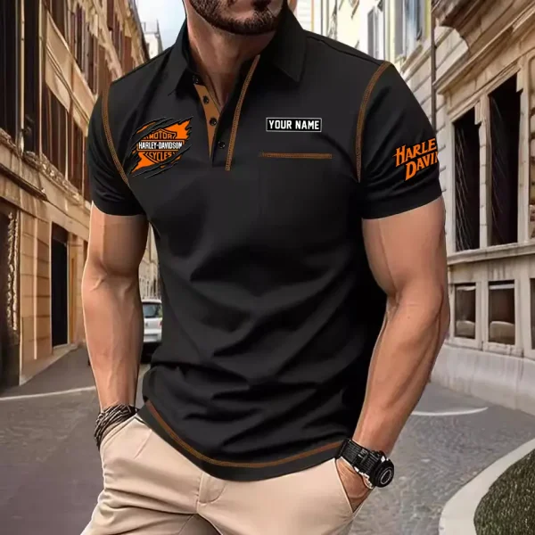 Harley Davidson Men's Short Sleeve Polo Shirt CSBCPSSMS014