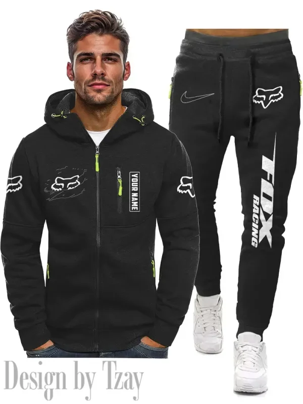 Fox Racing 2D Men's Sportswear Set Hoodie And Pants Fashion Casual CBSMSHAPFC067 - Image 3