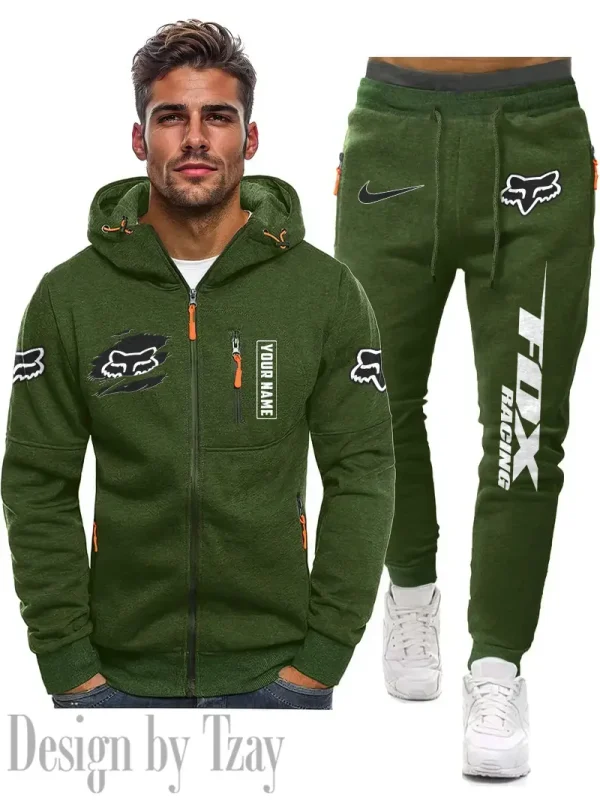 Fox Racing 2D Men's Sportswear Set Hoodie And Pants Fashion Casual CBSMSHAPFC067 - Image 4
