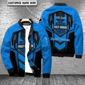 Harley Davidson Custom 3D Printed Bomber Jacket New 2025 VDBBJ340