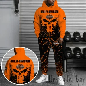 Harley Davidson Hoodie and Pants Set VDHD956