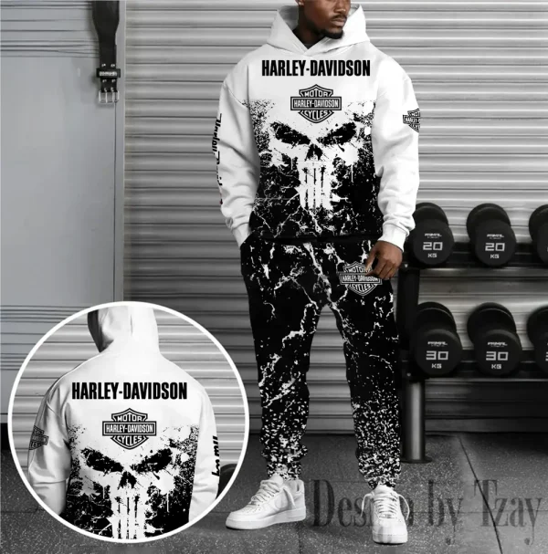 Harley Davidson Hoodie and Pants Set VDHD957