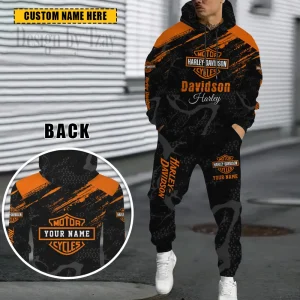 Harley Davidson Hoodie and Pants Set VDHD958